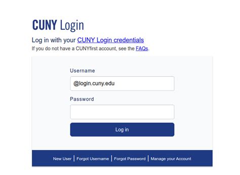 cuny login